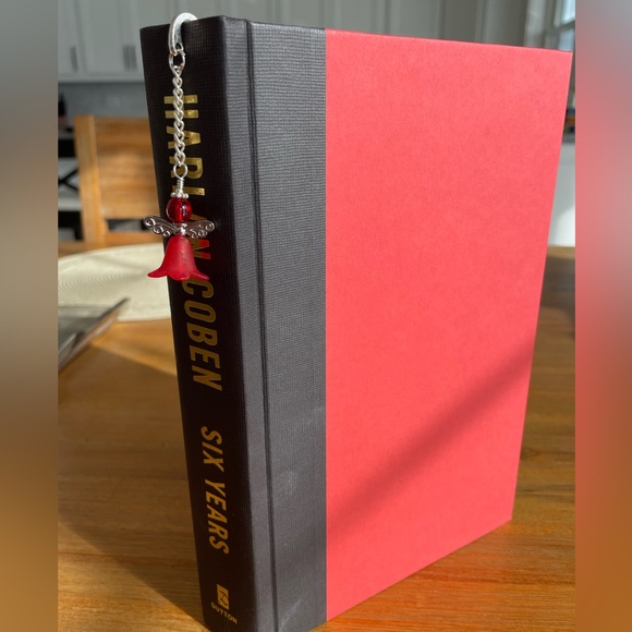 Handmade Red Fairy Bookmark with Silver Tone Hook - ideal Gift - Picture 2 of 7